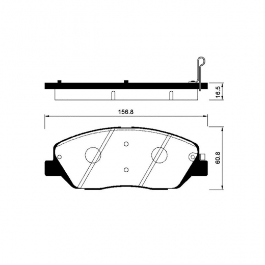 Колодки тормозные передние Madfil PN0446 дисковые