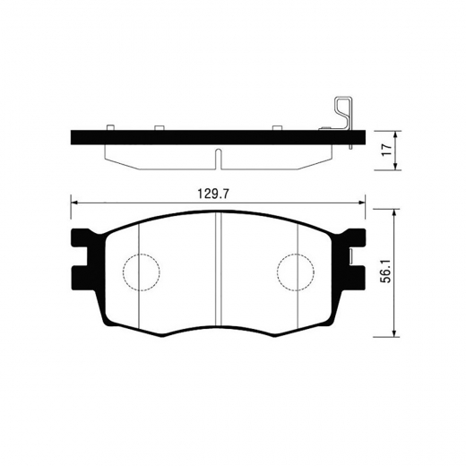 Колодки тормозные передние Madfil PN0435 дисковые