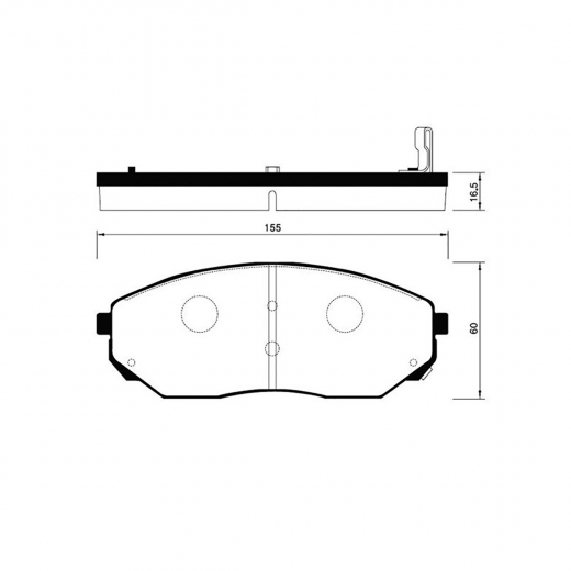 Колодки тормозные передние Madfil PN0441 дисковые