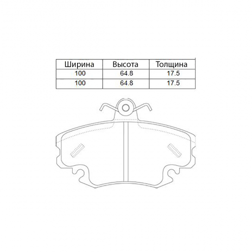 Колодки тормозные передние Madfil PN0284W дисковые