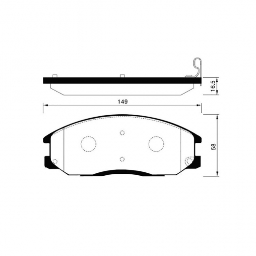 Колодки тормозные передние Madfil PN0103 дисковые