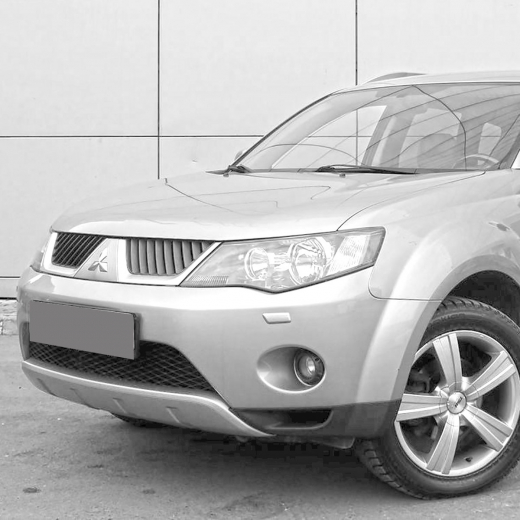 Бампер передний Mitsubishi Outlander (JP-spec) '05-'12/ Outlander (EU-spec) '05-'10 правая нижняя часть (Китай)