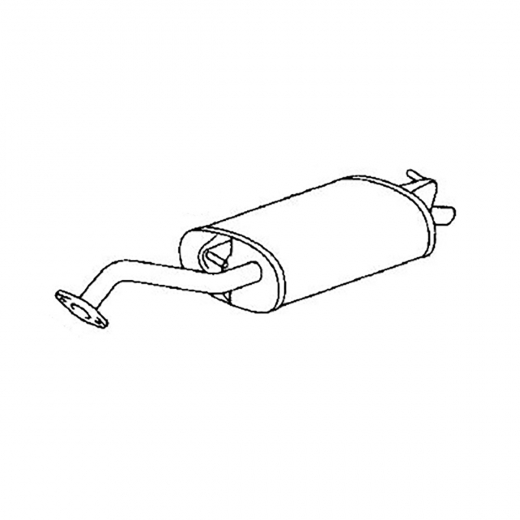 Глушитель Toyota Corolla/ Fielder '00-'06 (1ZZ-FE, 2ZZ-GE) 2WD Контрактный