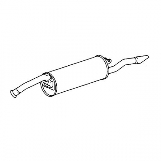 Глушитель Toyota Funcargo '99-'05/ bB '00-'05 (2NZ-FE, 1NZ-FE) 2WD Контрактный