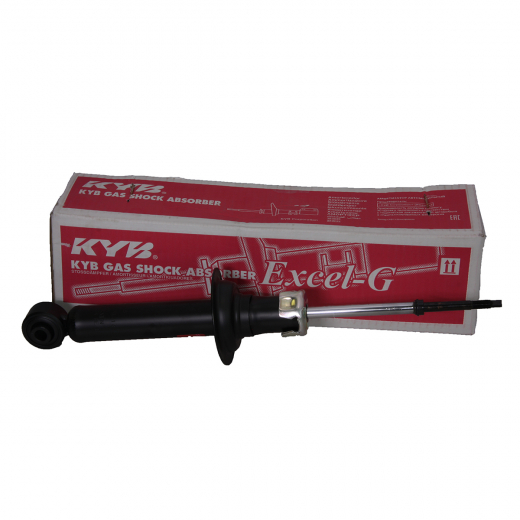 Стойка амортизатора Nissan Primera/ Pulsar '95-'01/ Sunny/ Lucino '94-'99/ Bluebird '96-'01/ Almera '95-'97 2WD задняя  KYB (Япония) 341186 