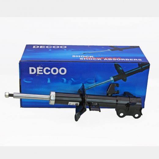 Стойка амортизатора Nissan Tiida/ Latio '04-'12/ Nissan AD/ Expert/ Wingroad '05-'18/ Mazda Familia Van '06-'18/ Mitsubishi Lancer Cargo '08-'20 передняя левая  Decoo 54303-EE90A