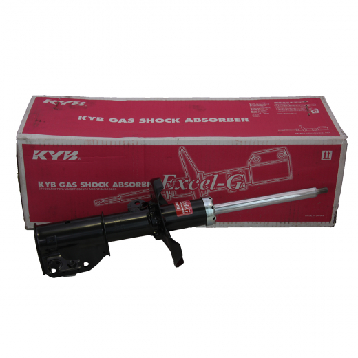 Стойка амортизатора Mazda Familia/ Ford Laser Lidea '00-'04/ Premacy/ Ixion '01-'05 передняя левая  KYB (Япония) 333351 