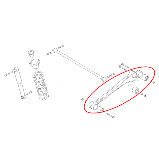 Рычаг задний Suzuki Jimny '98-'17 нижний контрактный