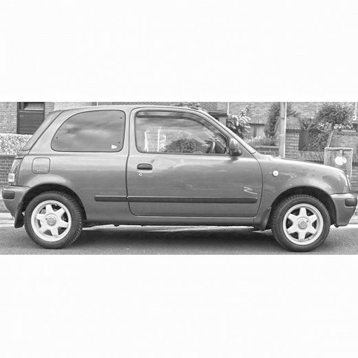 Стекло боковое в кузов Nissan March (3Door) '92-'02 заднее правое контрактное