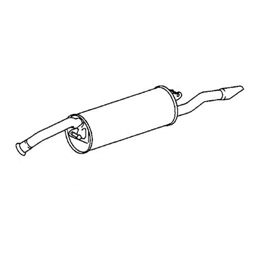 Глушитель Toyota Platz/ Echo '99-'05 (1NZ-FE) 2WD  Контрактный