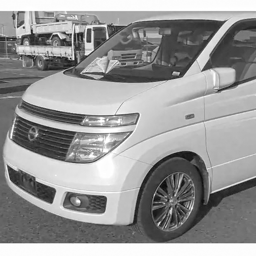 Крыло переднее Nissan Elgrand '02-'04 левое под повторитель контрактное
