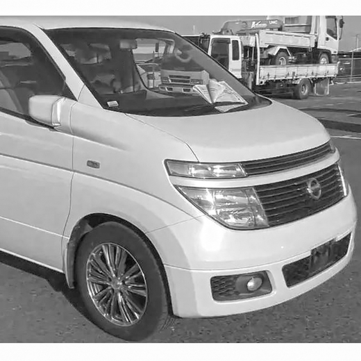 Крыло переднее Nissan Elgrand '02-'04 правое под повторитель контрактное