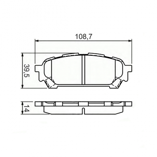 Колодки тормозные задние контрактные PN-7801 дисковые