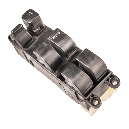 Кнопка стеклоподъемника Nissan Terrano Regulus '96-'99/ Bluebird '96-'98/ Laurel '93-'97/ Presea '95-'97/ Primera '95-'98/ Primera '95-'01/ Pulsar '95-'00/ Sunny '94-'99/ Terrano '96-'99 передняя правая один разъем контрактная