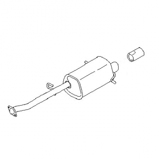 Глушитель Subaru Forester '02-'07 (EJ203) Контрактный