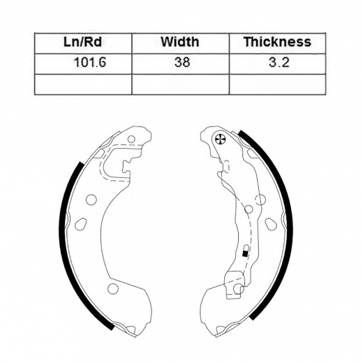 Колодки тормозные задние Just Drive JBS0006 барабанные