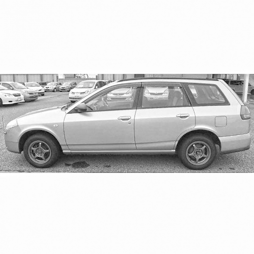 Стекло боковое в кузов Nissan Wingroad '99-'06 заднее левое контрактное