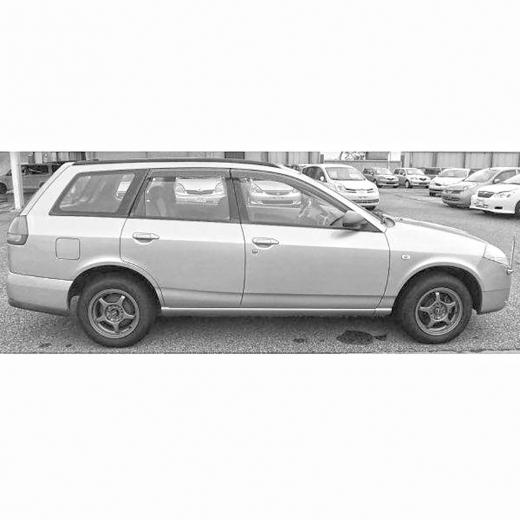 Стекло боковое в кузов Nissan Wingroad '99-'06 заднее правое контрактное