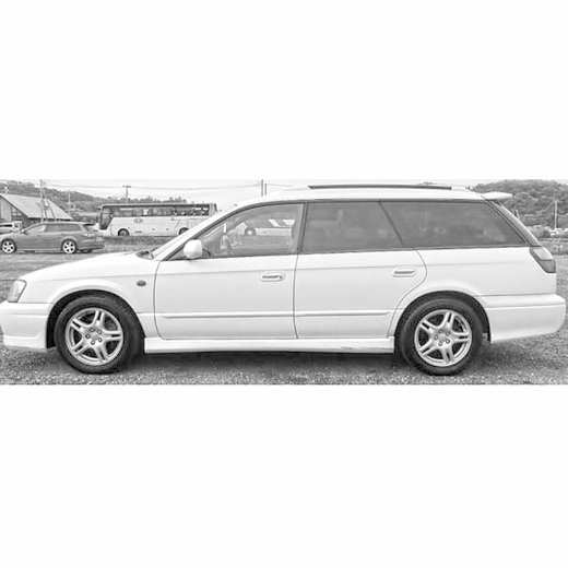 Стекло боковое в кузов Subaru Legacy Wagon '97-'03 заднее левое контрактное