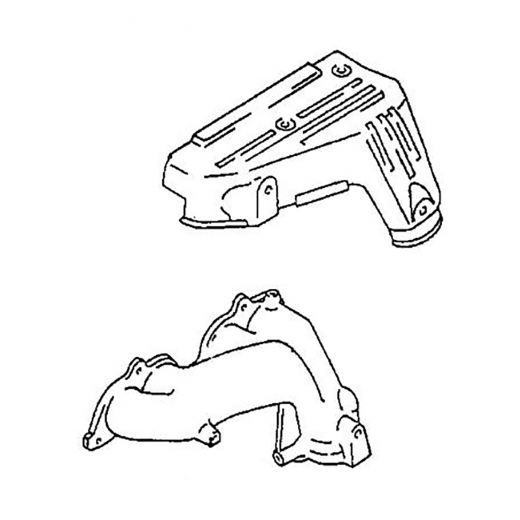 Коллектор выпускной Toyota Lite/ Townace Noah '96-'01/ Chaser '96-'01 (3S-FE, 4S-FE) Контрактный