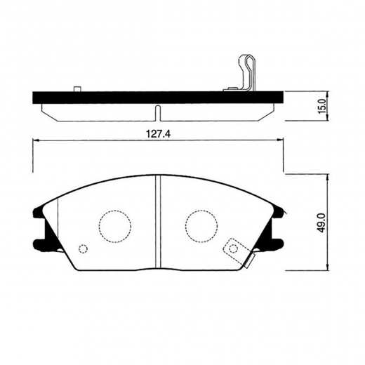 Колодки тормозные передние контрактные PN-0091 дисковые