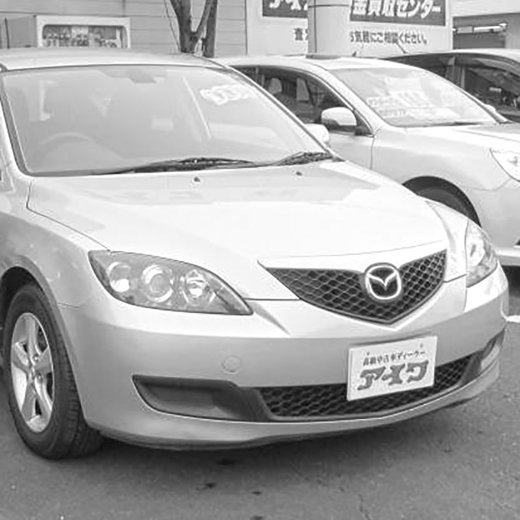 Капот Mazda 3/ Axela '03-'09 HB контрактный решетка