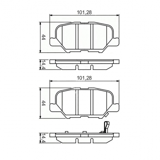 Колодки тормозные задние Just Drive JBP0371 дисковые