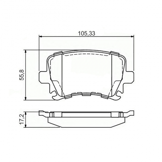 Колодки тормозные задние Just Drive JBP0343 дисковые