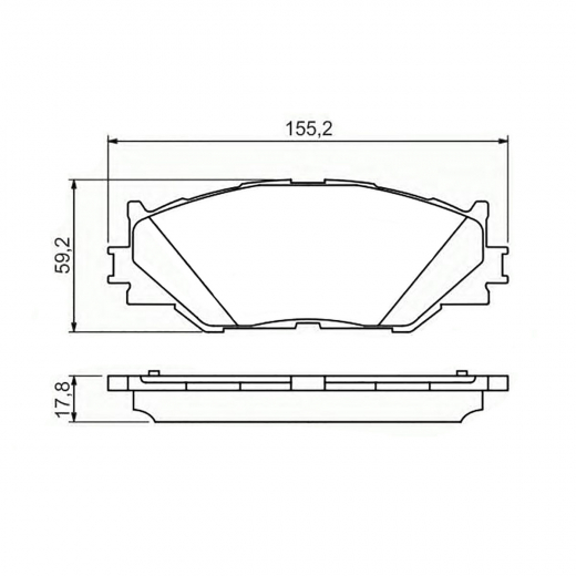 Колодки тормозные передние CTR CKT-75 , GK1088 дисковые