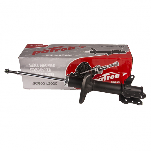 Стойка амортизатора Mazda Familia '98-'04/ Ford Laser Lidea '98-'01 2WD задняя левая (с ухом) Patron PSA333277