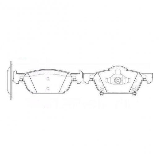 Колодки тормозные передние Just Drive JBP0226 дисковые