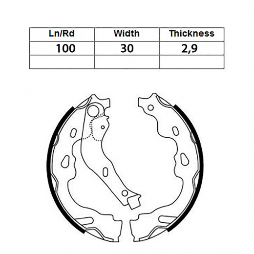 Колодки тормозные задние Kashiyama K2386 барабанные