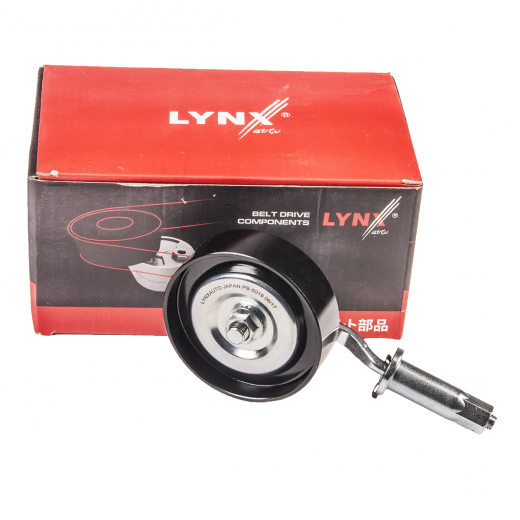 Натяжитель приводного ремня Nissan (VQ20DE, VQ30DE, VQ25DE, VQ25DD, VQ23DE, VQ35DE) с роликом Lynx