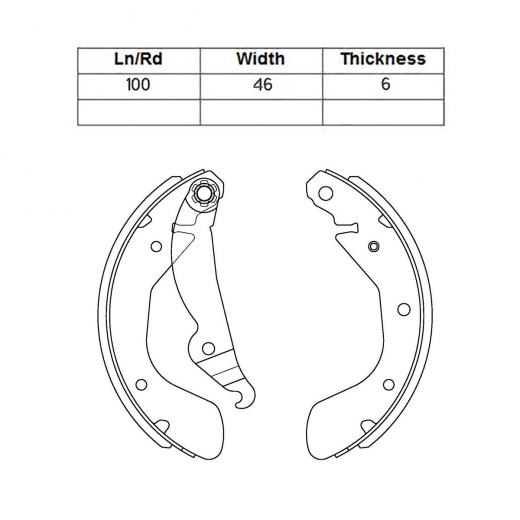 Колодки тормозные задние NIBK FN11622 барабанные