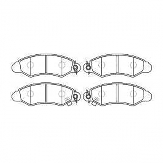 Колодки тормозные передние NIBK PN7477 дисковые