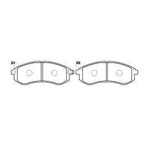 Колодки тормозные передние NIBK PN3808 дисковые