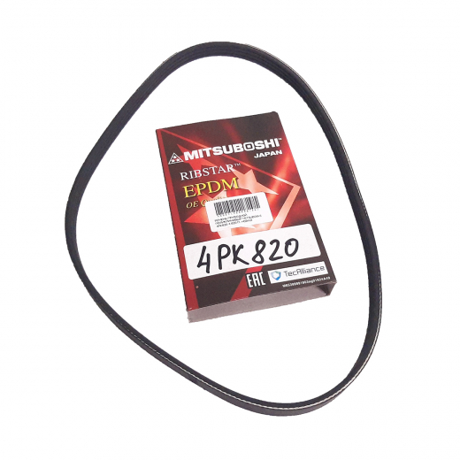 Ремень приводной поликлиновый (4x820мм.) Mitsuboshi 4PK820