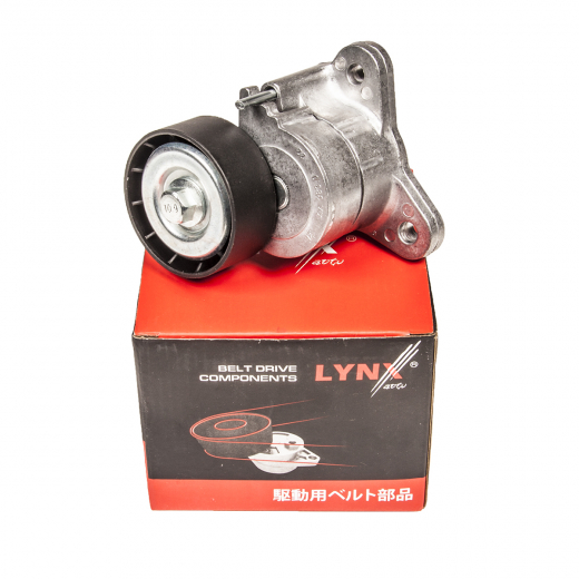 Натяжитель приводного ремня Mitsubishi, Citroen, Peugeot (4B11, 4B10, 4B12, 4N14, 4A92) с роликом Lynx
