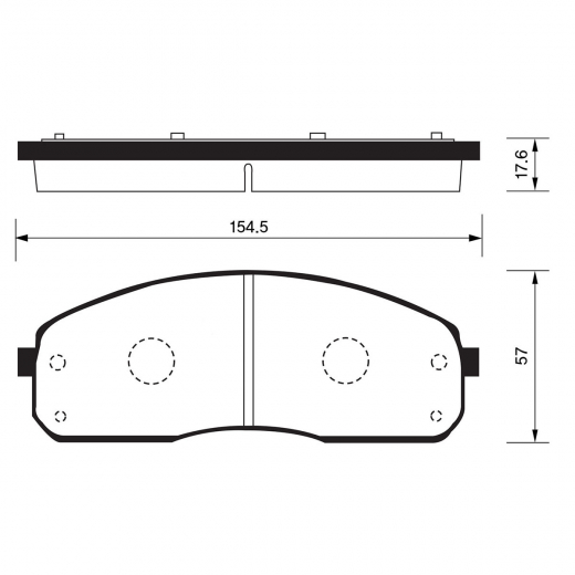 Колодки тормозные передние Just Drive JBP0154 дисковые