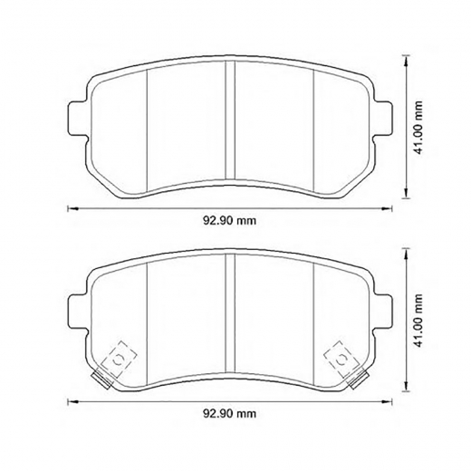 Колодки тормозные задние Just Drive JBP0158 дисковые