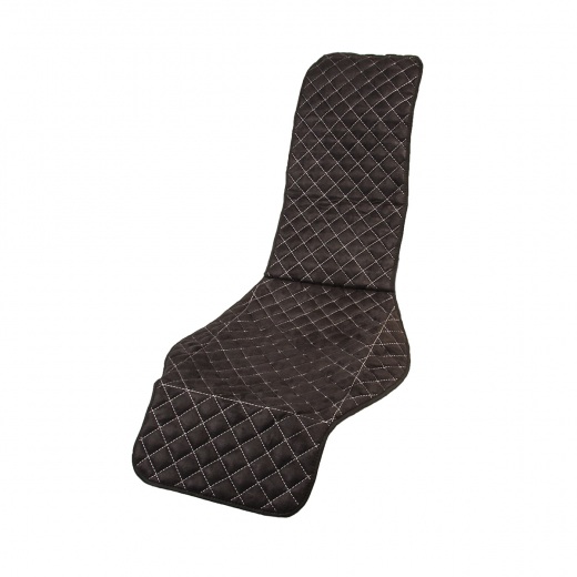 Чехлы на сиденья автомобиля цвет черный Накидка сиденья алькантара/ строчка белая S01302010 Skyway