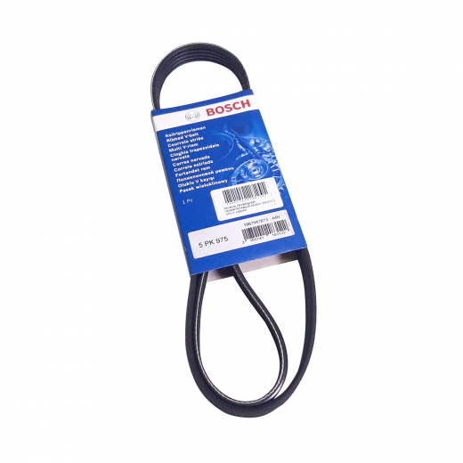 Ремень приводной поликлиновый (5x975мм.) Bosch 5PK975