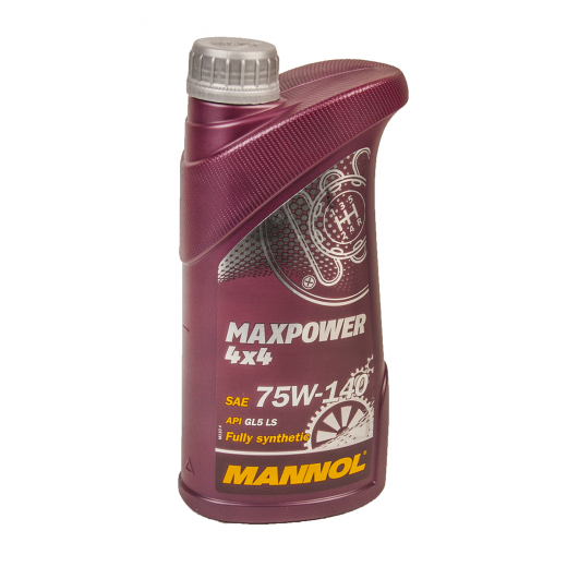 Масло трансмиссионное МКПП 75W140 Mannol 1л. Maxpower 4x4 API GL-5 LS