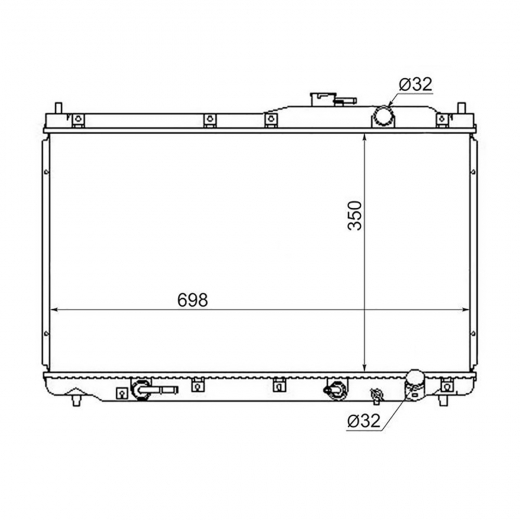 Радиатор охлаждения Honda S-MX '96-'02 (B20B) E.C.H.O.