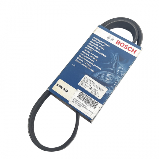 Ремень приводной поликлиновый (5x940мм.) Bosch 5PK940