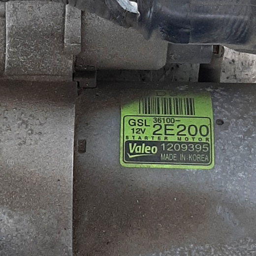 Стартер двигателя Hyundai/ Kia G4NB, G4NA, G4NC контрактный