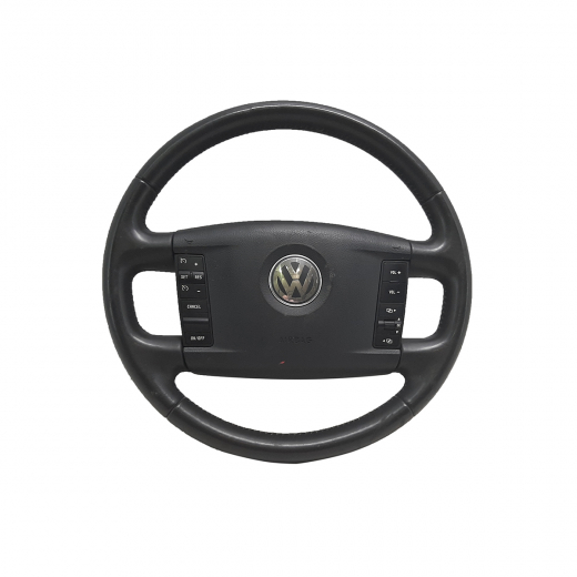 Руль Volkswagen Touareg '02-'10 Airbag (кожа, кнопки) контрактный