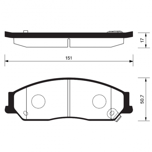 Колодки тормозные передние контрактные PN0828 дисковые