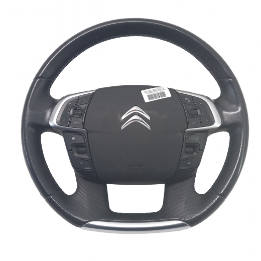Руль Citroen C4 '10-'16 Airbag (кожа, кнопки) контрактный