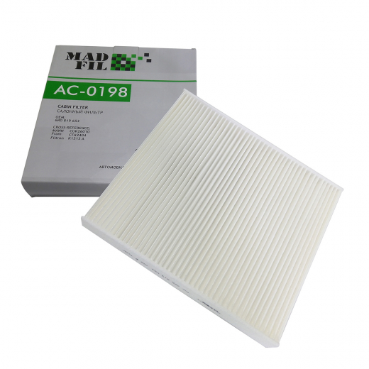 Фильтр салонный Volkswagen/ Skoda/ Audi AC-0198 Madfil 